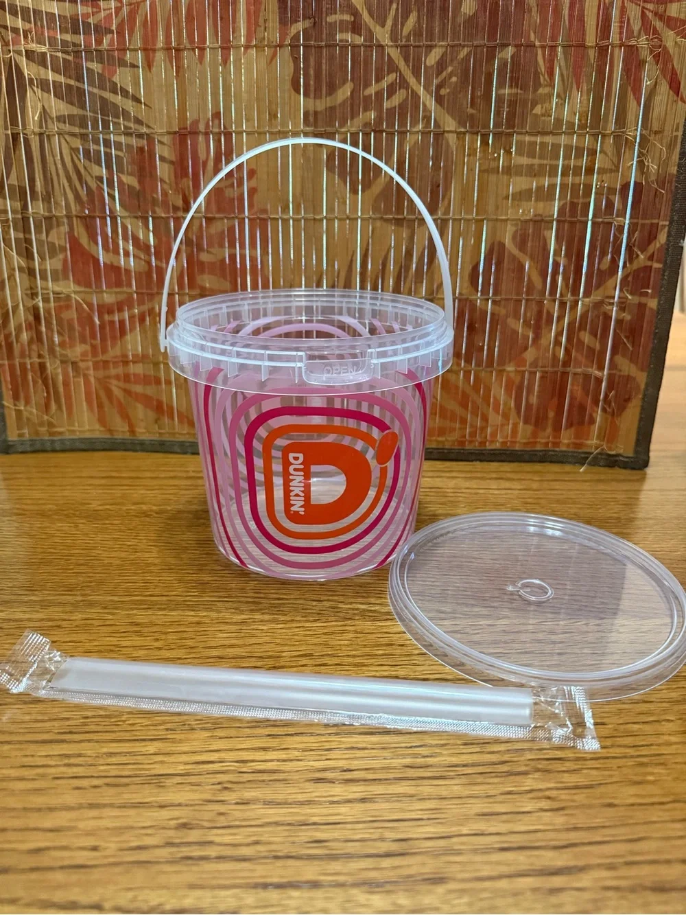 Viral Dunkin’ Bucket Empty With Straw LIMITED EDITION 48 OZ COLLECTABLE